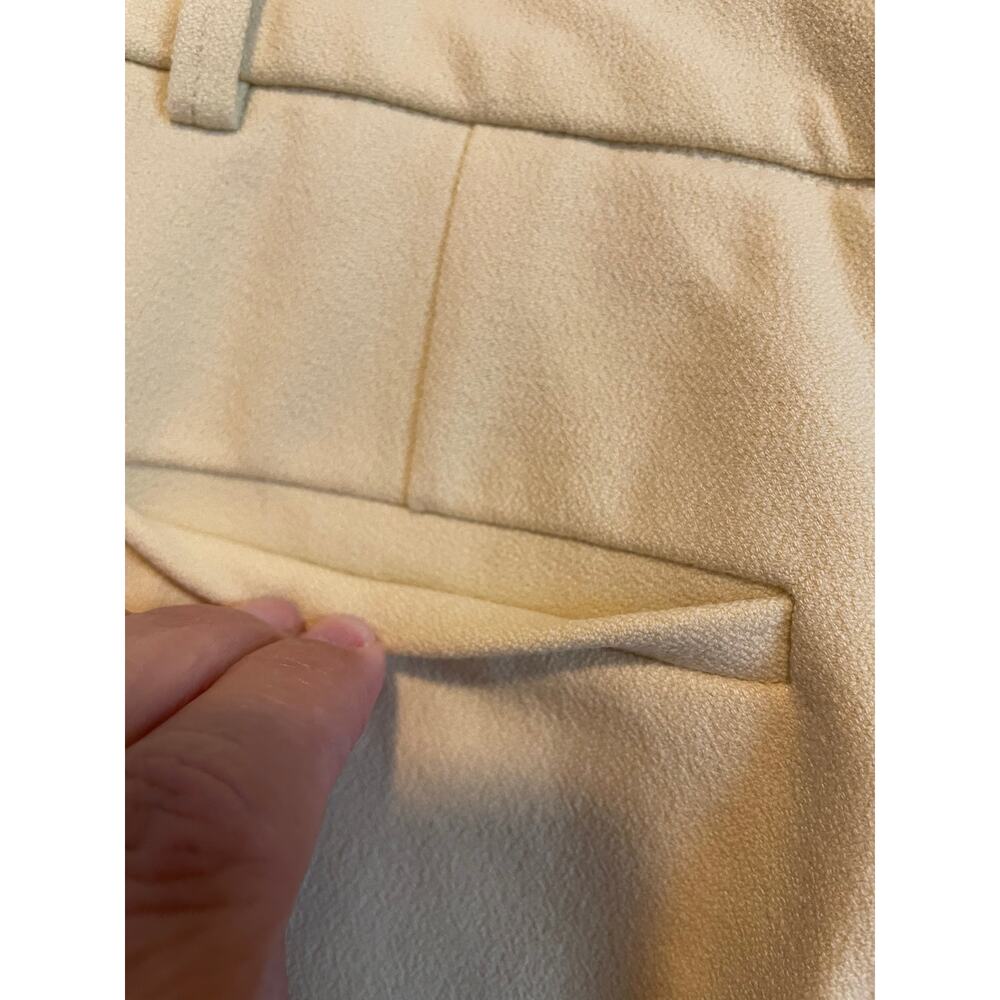 Saint + Sofia Cambridge Tailored Wide Leg High Waisted Pants Yellow Pockets 4 - Picture 4 of 9